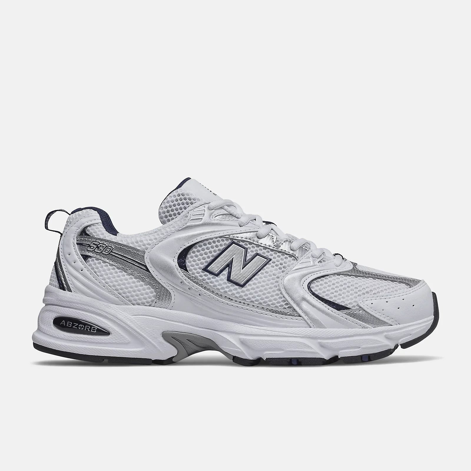 NB 530 - WHITE with NATURAL INDIGO