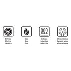 Batería de cocina Solar con Cozi-Vapor · Acero inoxidable · 6 piezas