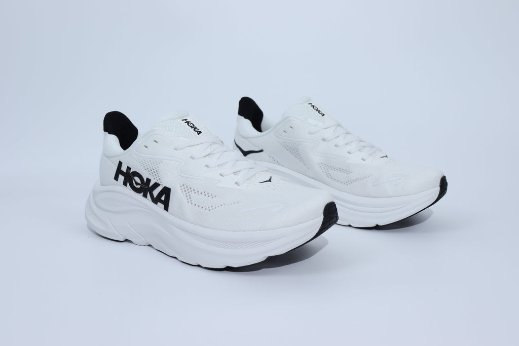 Clifton 10 - HK Unisex Sneakers - White Black
